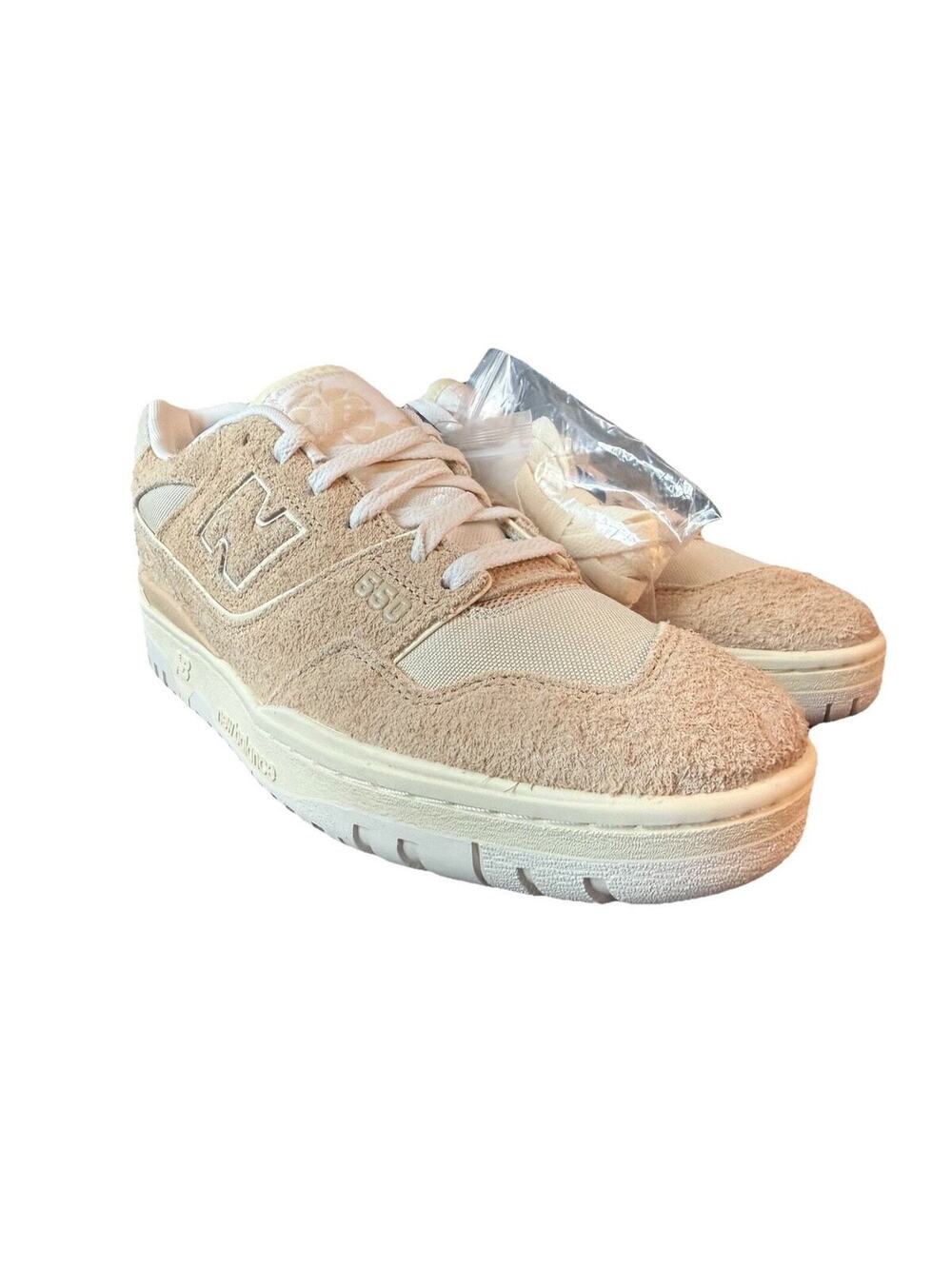 Aime Leon Dore x New Balance 550 Cream Suede Sz 8.5 Men DS New + Xtra Laces
